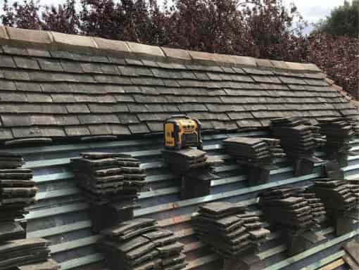 This is a photo of a new roof istallation. The work has been carried out by Rugby Roofers
