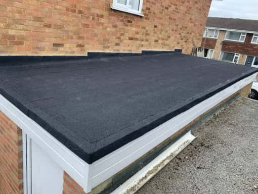This is a photo of a flat roof installation carried out in Rugby. Works have been carried out by Rugby Roofers